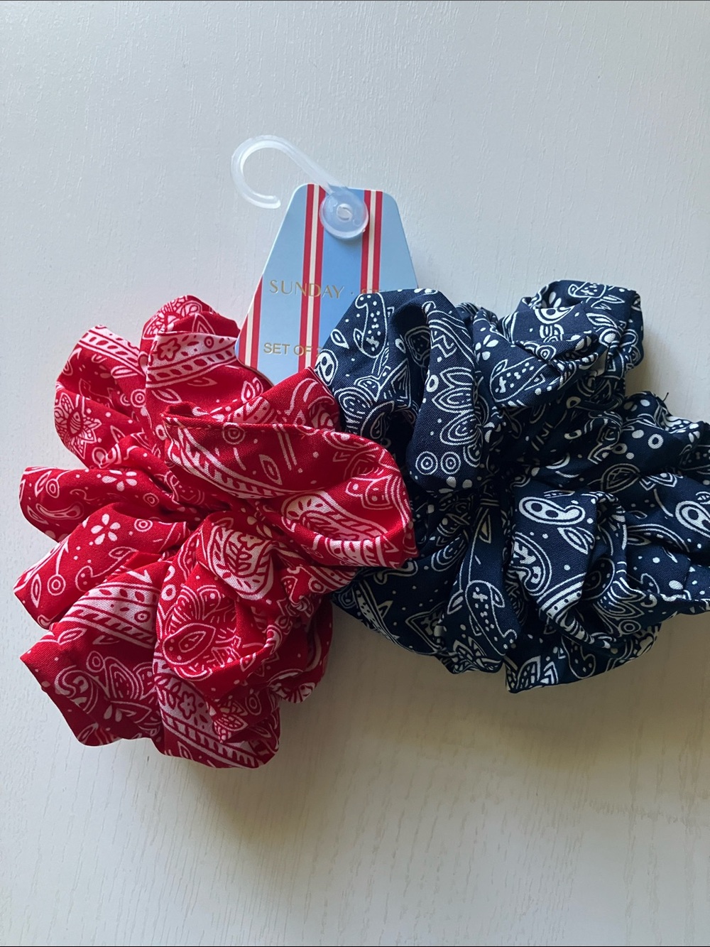 Sunday State Bandana Scrunchies (NWT)